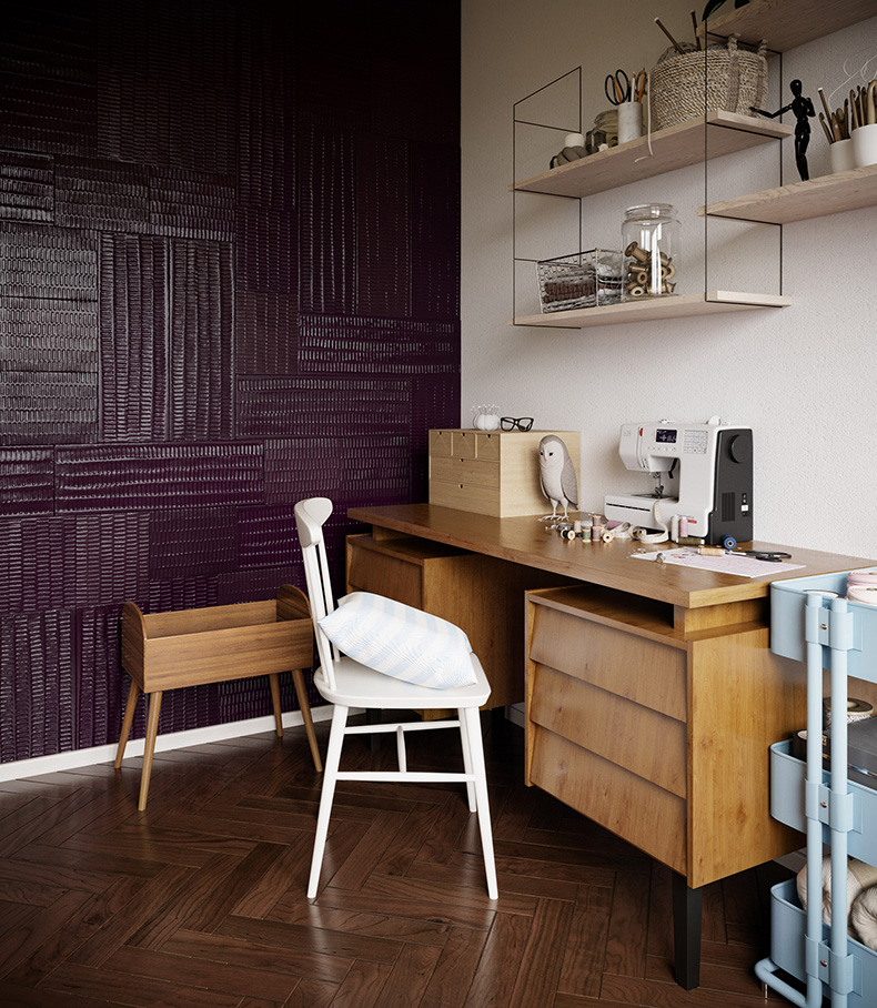 gloei-warmtemuren-paarse-warmtemuur-in-werkkamer