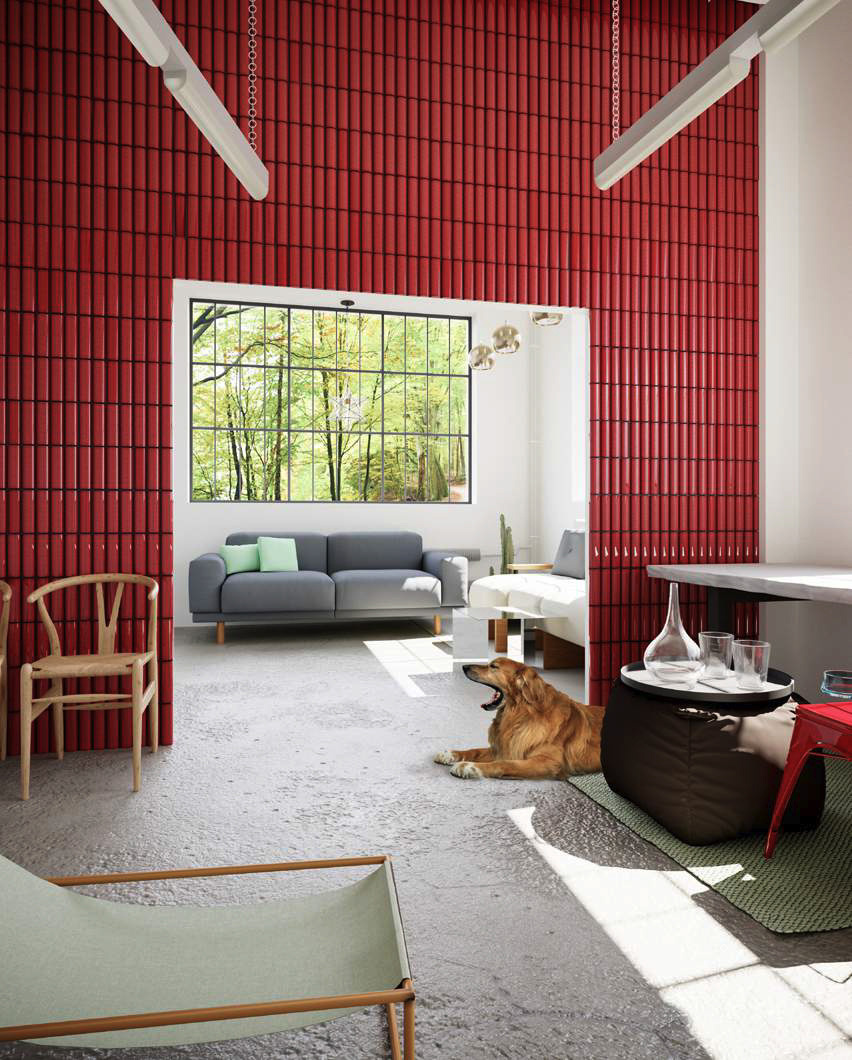 gloei-warmtemuren-rode-warmtemuur-in-woonkamer